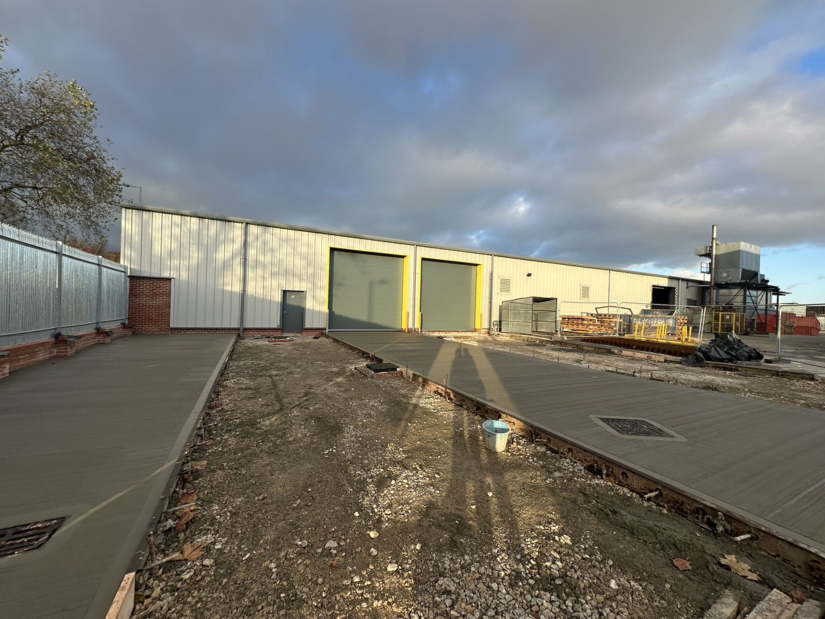 The end is near with our Educational Furniture factory extension… the first section of concrete has been completed!