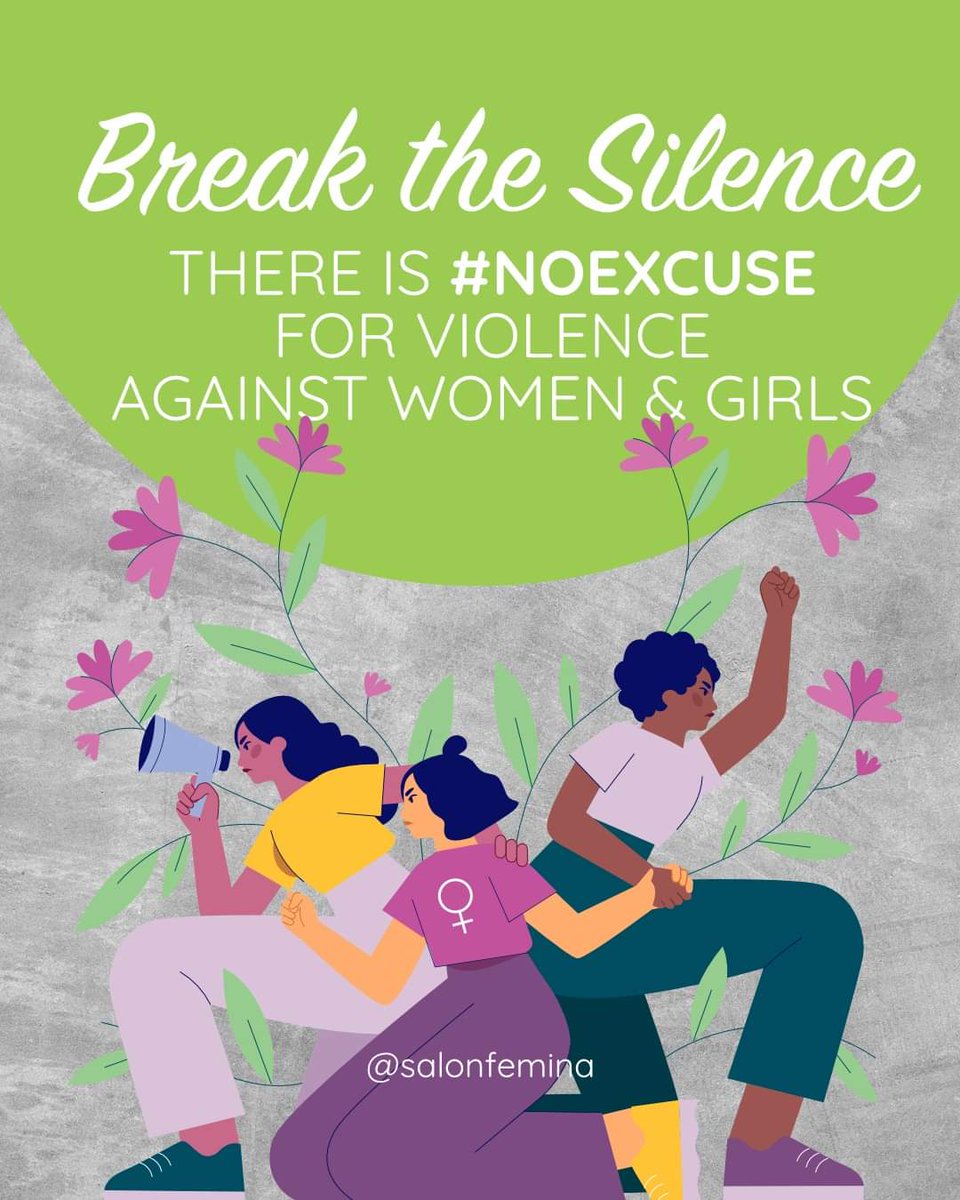 International Day for the Elimination of Violence against Women : 
Break the Silence!
Unite to end gender based violence. There simply is #NoExcuse for Violence against Women and Girls.
.
#16DaysOfActivism
