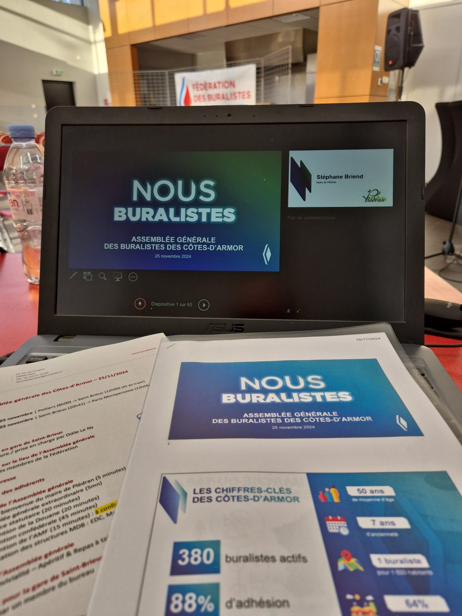 PHILIPPECOY's tweet photo. Je retrouve à 16h30 à #Pledran @cotesdarmor22 mes collègues ♦️ pour participer à l'AG annuelle des 380 Buralistes Costamoricain 👍
La présidente Odile Le Ny et son conseil d'administration auront à cœur de retracer leurs activités au quotidien, avant de débattre des enjeux futurs du réseau 📊✅️
@CCIcotesdarmor
@regionbretagne
@Francebleubzh