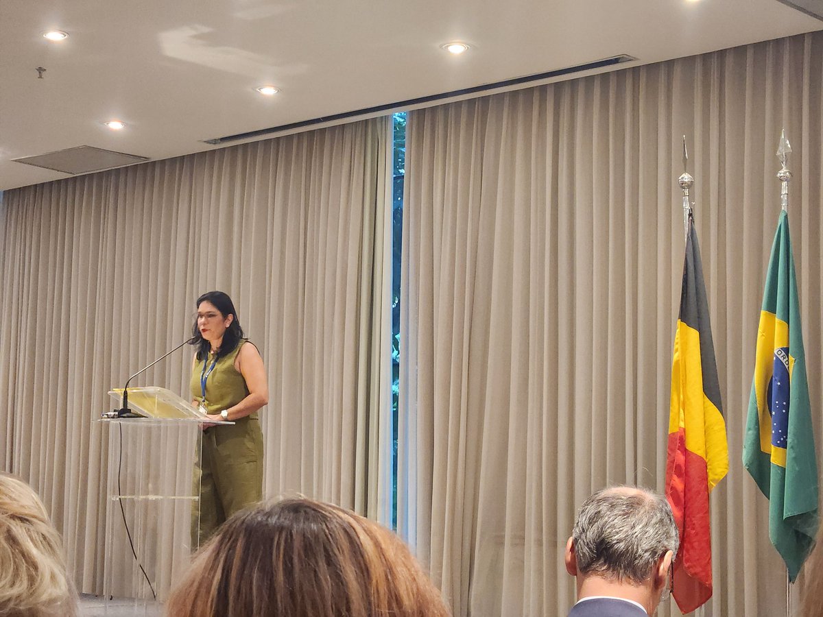 Opening session #BEmissionBRA 🇧🇪🤝🇧🇷 in presence of HRH Princess Astrid of Belgium organized by <a href="/BEmissionBFTA/">Belgian Economic Mission</a> <a href="/FIT_agency/">Flanders Investment & Trade</a> <a href="/Brussels_hub/">hub.brussels</a> <a href="/AWEX_Belgium/">Wallonia Export & Investment Agency</a> and special guests: the Smurfs ! 😀

<a href="/ALawIntLawFirm/">A-Law Int. Law Firm</a> has the honour to be part of the Belgian delegation.

#Belgium #Brazil