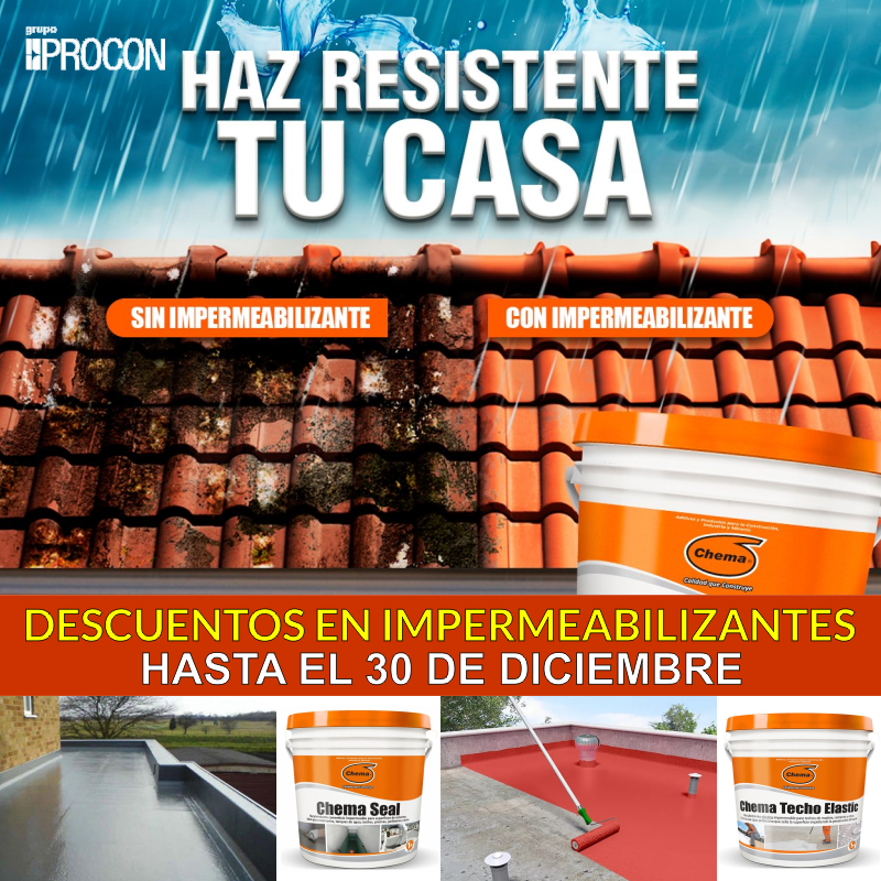 ProconPeru's tweet image. DEJA ATRÁS LAS GOTERAS Y MANTÉN TU CASA SEGURA Y EN BUEN ESTADO
📷 Aprovecha la campaña 📷
IMPERMEABILIZANTES DE TECHOS Y TERRAZAS
CON DESCUENTOS ESPECIALES
Llámanos o escríbenos al 📷 984632136 ó 📷984632814
📷 WhatsApp directo: procon.pe/w/impermeabili…
¡Hasta el 30 de diciembre!