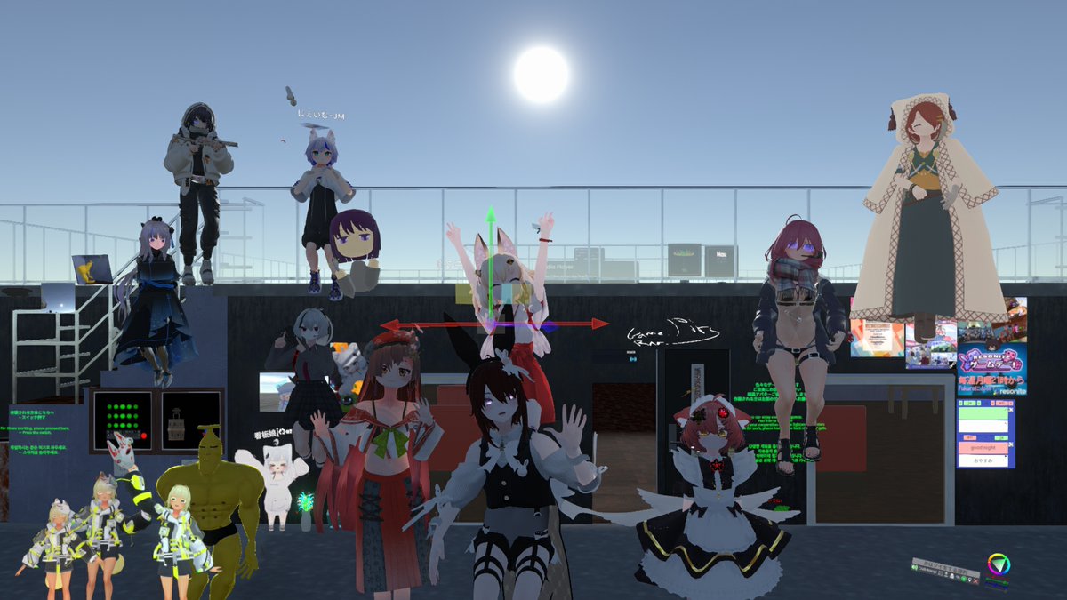 toaruJM's tweet photo. うーん.......僕は健全である(何を言ってるんだい)
前のゲームバーに行ったぞい

みんな～ おはよ～ございや～す__|＼○_(土下座)

#Resonite #GameBar https://t.co/mrUhwSJ7uP