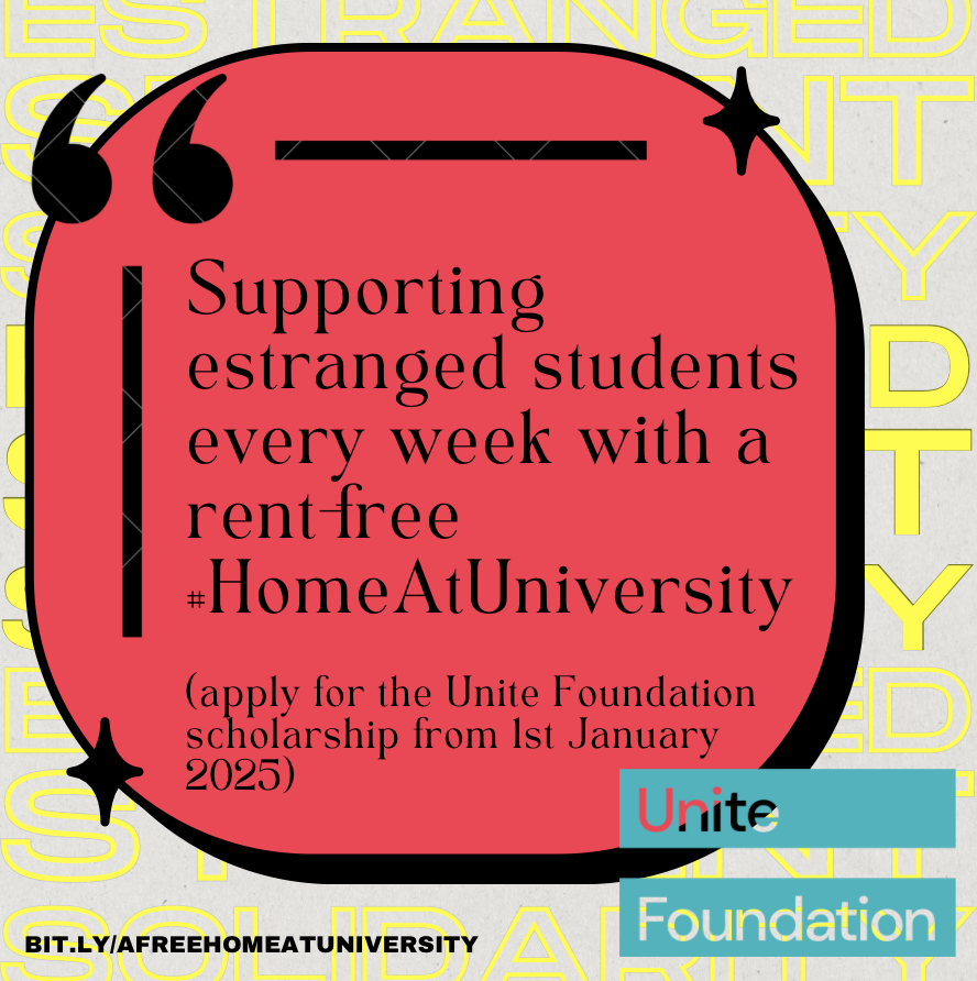 Unite Foundation (@thisisunitefdn) on Twitter photo Estranged student solidarity week starts now. Led by <a href="/EaCES_/">EaCES (Estranged And Care Experienced Students)</a>, #InvisibleNoMore highlights the often-invisible struggles of #EstrangedStudents. We support estranged students every week with a rent-free #HomeAtUniversity. Find out more here >> bit.ly/AFreeHomeAtUni… #ESSW Estranged student solidarity week starts now. Led by <a href="/EaCES_/">EaCES (Estranged And Care Experienced Students)</a>, #InvisibleNoMore highlights the often-invisible struggles of #EstrangedStudents. We support estranged students every week with a rent-free #HomeAtUniversity. Find out more here >> bit.ly/AFreeHomeAtUni… #ESSW