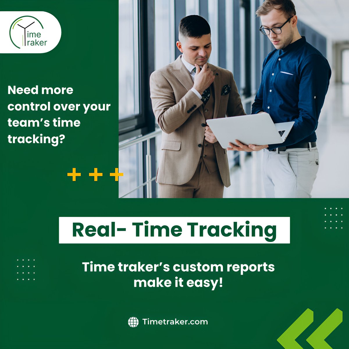 TimeTraker's tweet image. Need more control over your team’s time? ⏳✨ With Real-Time Tracking, you can monitor every second! 📊 Time Traker’s custom reports simplify time management so you can focus on what matters most. 

#TimeManagementGoals #RealTimeTracking #TeamProductivity  #TimeTracker