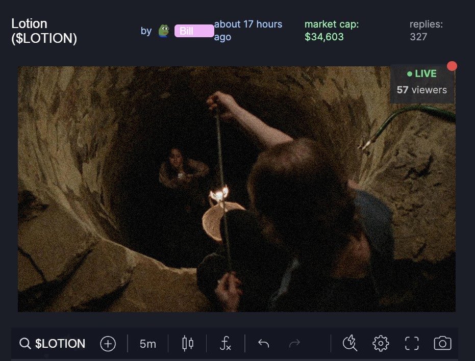 pumpfun is unhinged right now

this dev has a girl in a well, keeps telling her to put lotion on her skin

i’m in for 1 SOL