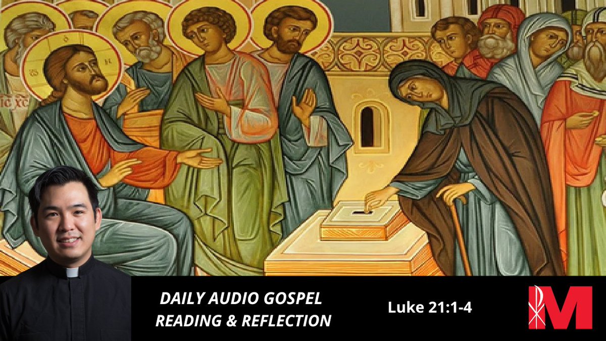 MaryknollFrsBrs's tweet photo. He said, "I tell you truly,
this poor widow put in more than all the rest;
for those others have all made offerings from their surplus wealth.."
Luke 21:1-4 ➡️ https://t.co/RwawThOWa0
#TheWidowsOffering #TrueGenerosity #GivingFromTheHeart #GodSeesTheHeart https://t.co/N0q7A24Q2r