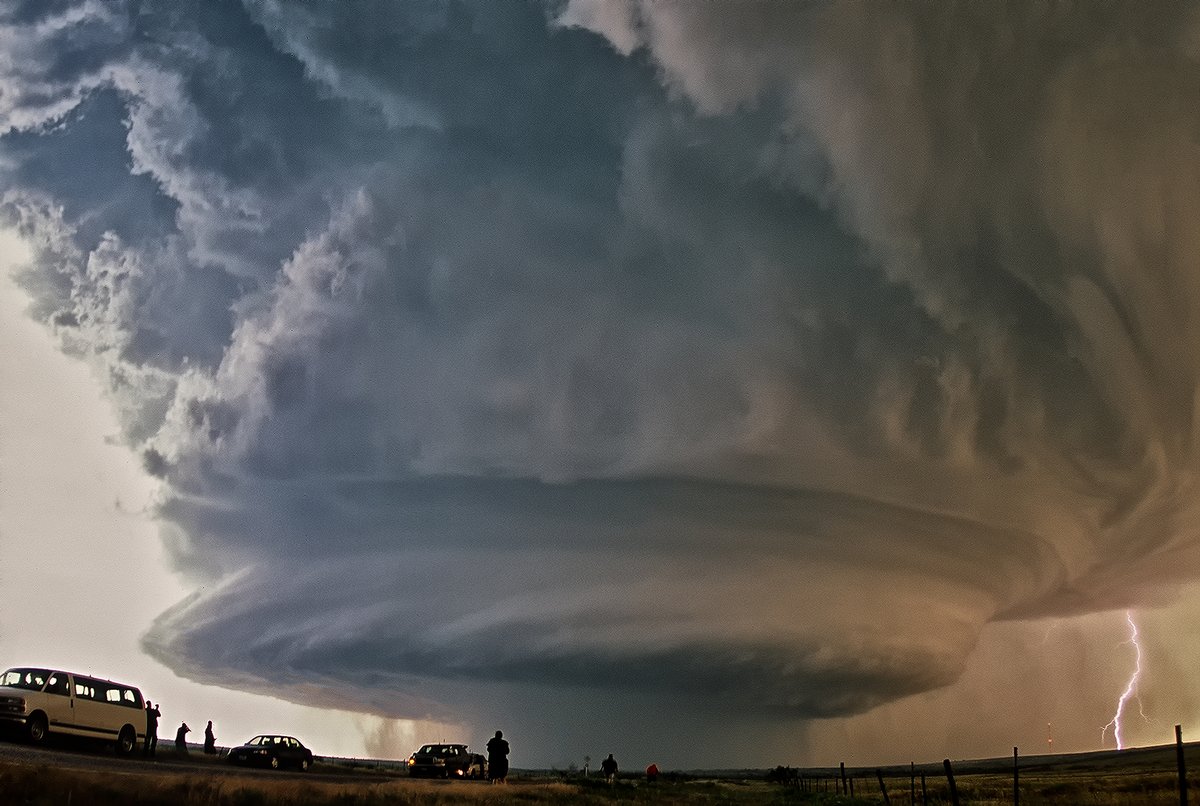 Turkey, Texas 5/29/2001. Incredibly structured HP supercell. I can't help but think what it could have been with a modern digital camera vs old transparency film lol......#txwx