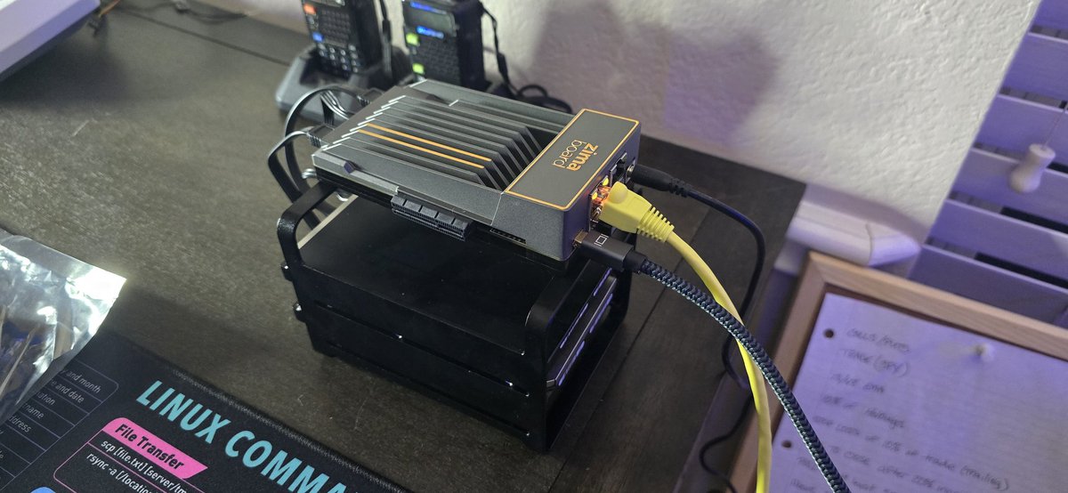 While we're waiting on parts (the AI and I), I'm jumping to another project.

A Zimaboard with a couple of 10tb drives in a Raid 1 configuration on Casa OS (Debian). 

I'll probably use a Zimablade and a couple of SSD drives to make a smaller version, that way I'll have a
