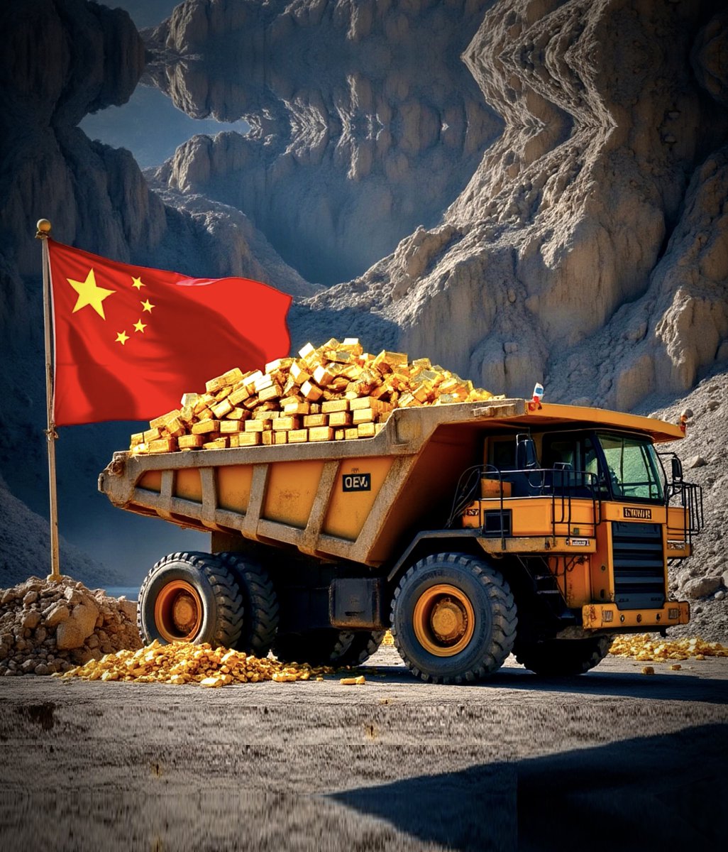 🚨🇨🇳

CHINA FINDS GOLD

China just found one of the biggest gold mines in the world, worth over $80 BILLION.

Here's a thread of everything you need to know:

(🧵 1/5)