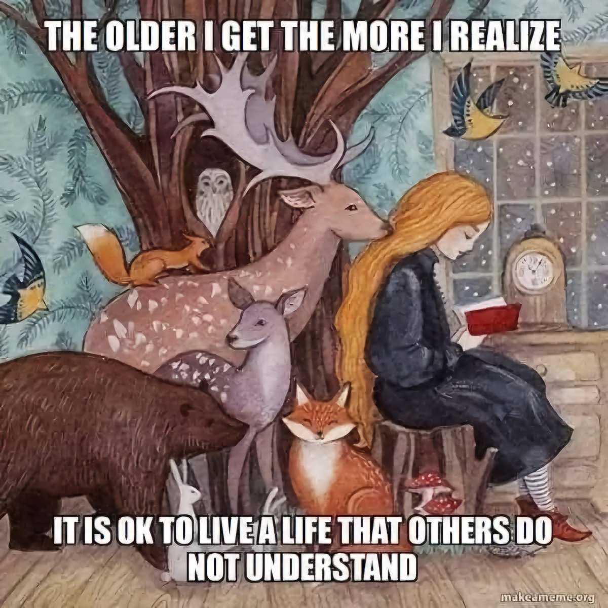 THE OLDER I GET THE MORE I REALIZE 
IT IS OK TO LIVE A LIFE THAT OTHERS DO NOT UNDERSTAND 🙂‍↕️