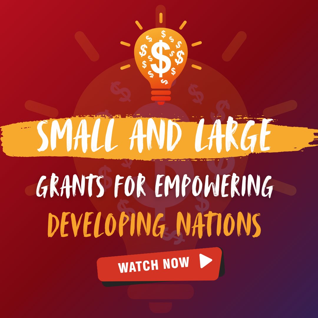 fundsforngos's tweet image. 🌍 Grants to Empower Communities in Developing Countries!

🎥 Watch now: youtu.be/Mj0FLFgI2kM

#SmallGrants #LargeGrants #DevelopingCountries #GrantsForDevelopment