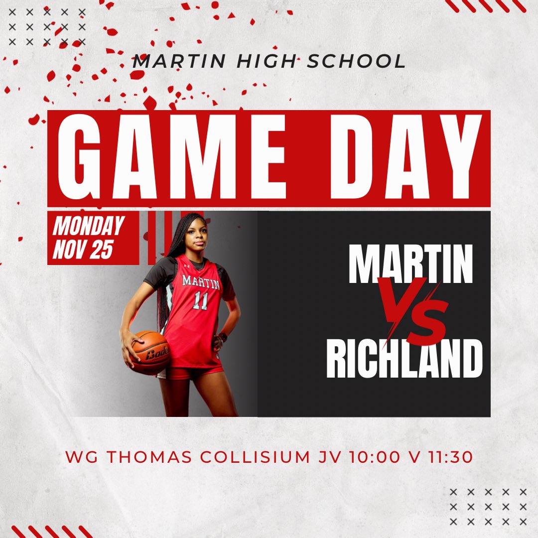 GAME DAY! 
Freshmen-10:00am at Richland High School 
JV-10:00 at WG Thomas Coliseum
Varsity-11:30  at WG Thomas Coliseum