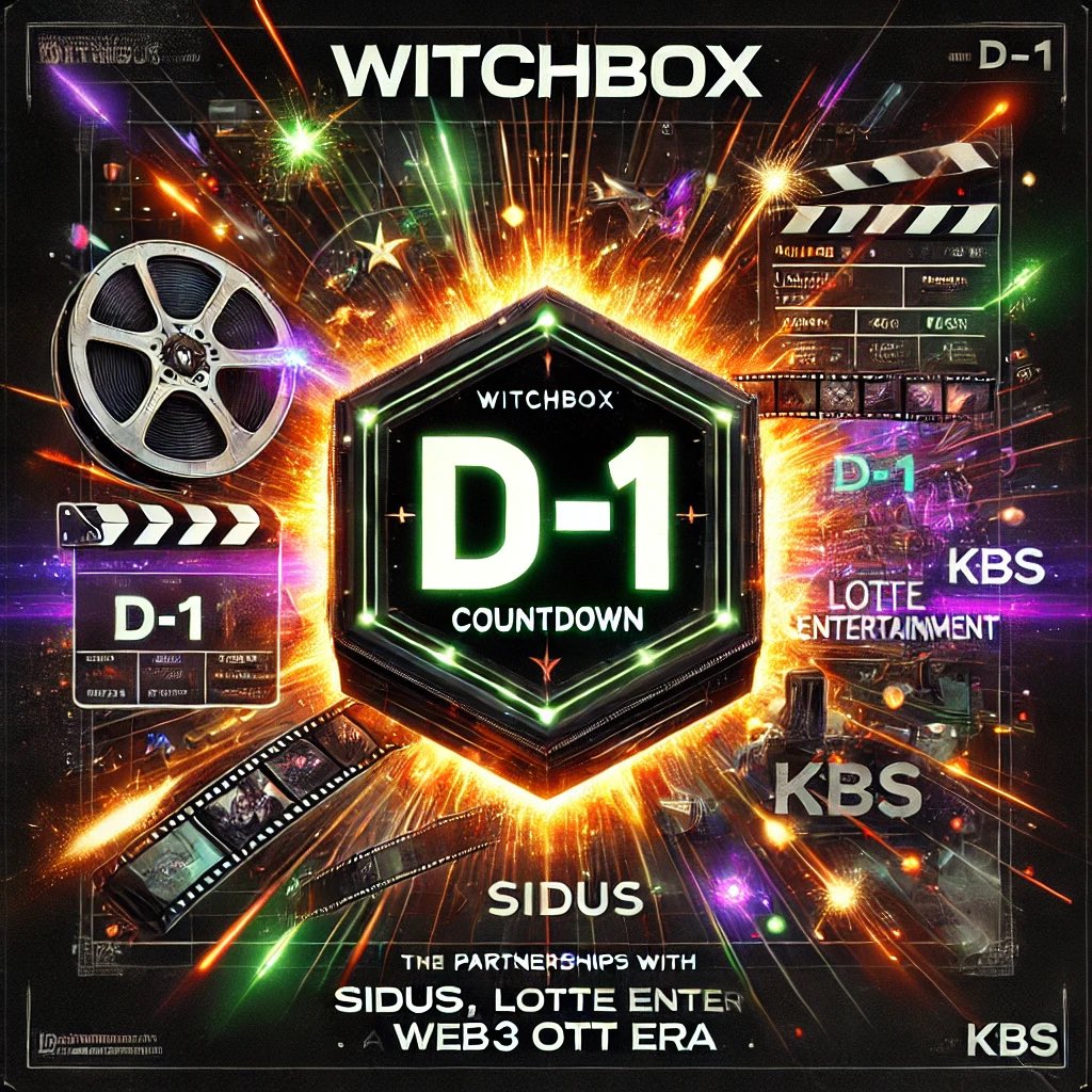 witchwitch_sns's tweet image. D-1! 🚀 

Who’s shaping the future of #Web3 OTT? It’s none other than #Witchbox, backed by globally renowned K-content!

Launching with Sidus, Lotte Entertainment, and KBS, we’re bringing you unparalleled high-quality short-form content. This is the start of something