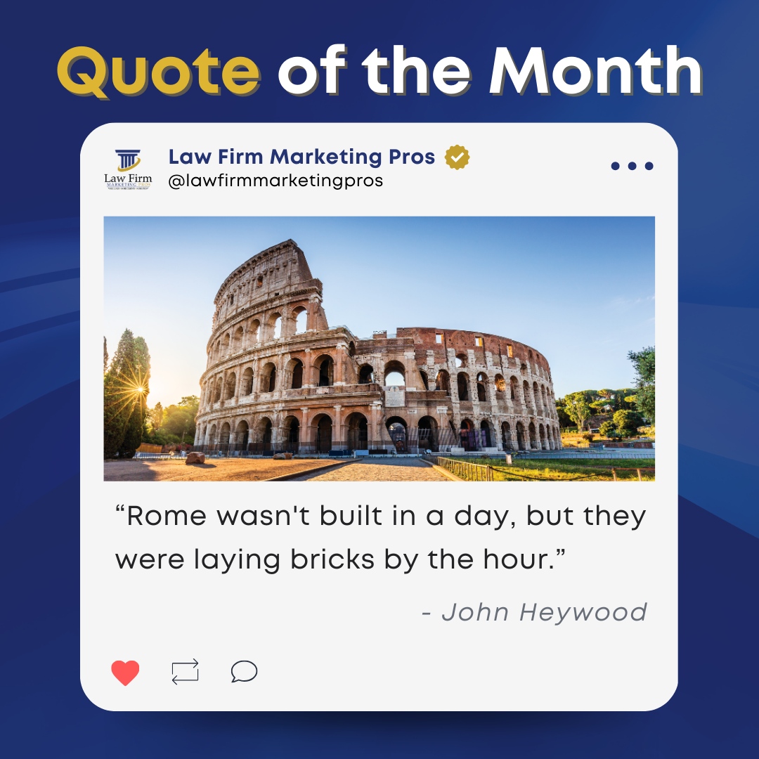 law_pros's tweet photo. “Success isn't always about greatness. It's about consistency. Consistent hard work leads to success. Greatness will come.” - Dwayne Johnson
Ready to start gaining more leads? 📈
Call (561) 475-4435 or visit https://t.co/6grnDSagbu
#LFMP #DigitalMarketing #lawyers https://t.co/tDWDuyIfER