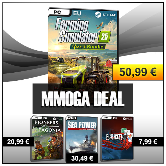 #MMOGADeal - Den eigenen Bauernhof führen mit dem neuesten Kult-Simulator inkl. Season Pass! Das neue Spiel des Siedler-Erfinders! Seeschlachten im 2. Weltkrieg! Und das kultverdächtige Poker-Roguelike! #SchonWiederMontag #StaySafe

#MMOGA Deal-Übersicht: mmo.ga/7aMf