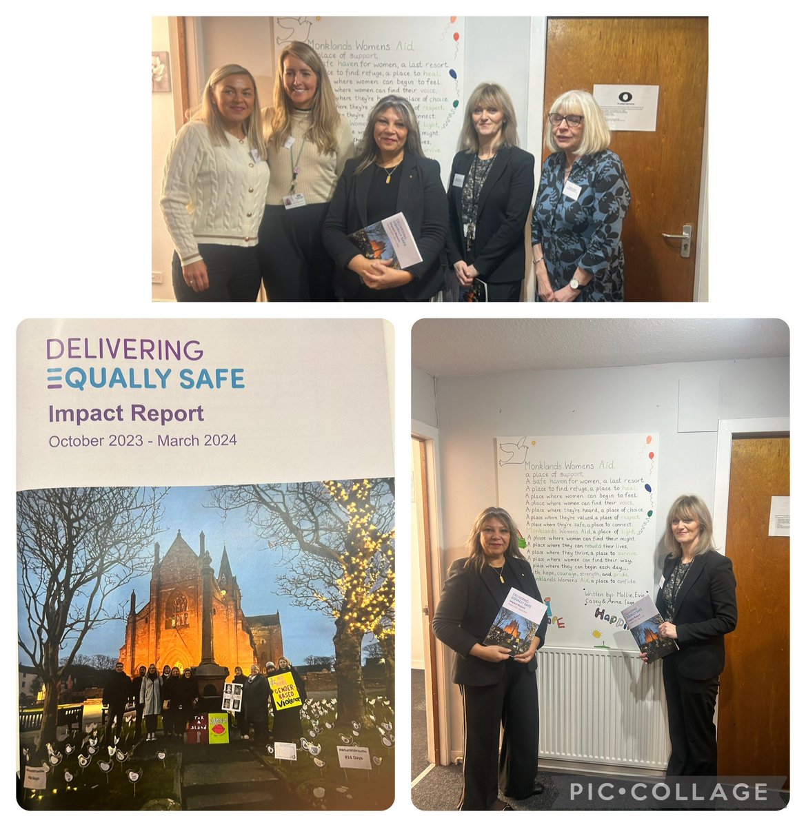 Today the DES Impact Report (Oct 2023 - Mar 2024) was launched by <a href="/kaukabstewart/">Office of Kaukab Stewart MSP</a> MSP during her visit to Monklands WA.We were proud to be chosen to showcase our gender-based support, exemplifying a model of excellence in addressing and eradicating GBV.
#16DaysOfActivism