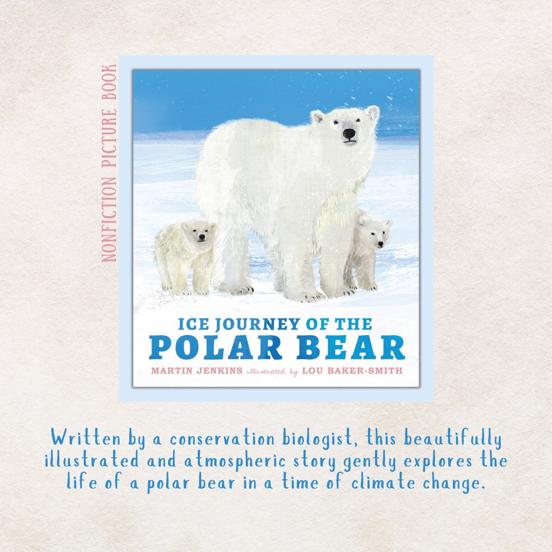Candlewick's tweet image. Coming to you this week from Candlewick Press! 🍂📚🍁
1. Ice Journey of the Polar Bear - By Martin Jenkins; Illustrated by Lou Baker-Smith
#BookBirthday #NovemberBooks #NovermberReleases