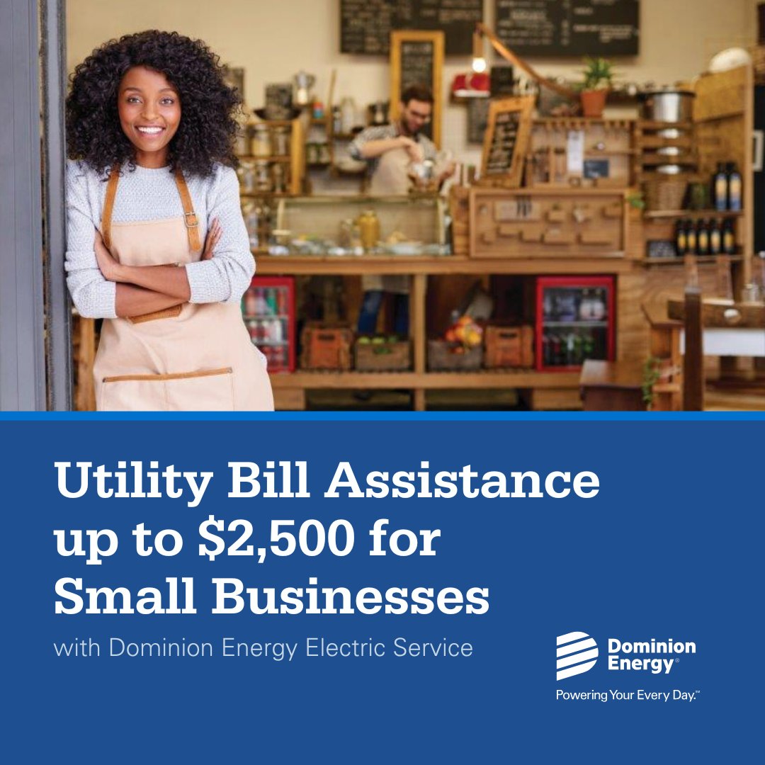Attention, small businesses ❗ <a href="/DominionEnergy/">Dominion Energy</a> SC is partnering with <a href="/UWASC/">UnitedWayAssoc of SC</a> to temporarily expand the EnergyShare for Small Business program. 

Qualified businesses may be eligible for one-time assistance with their electric bill up to $2,500. >> bit.ly/3CSEHwi