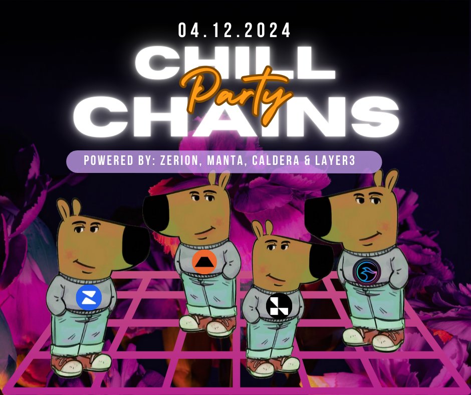 MantaNetwork_IN's tweet photo. Calling all Chill Web3 Enthusiasts in India attending IBW 2024!

Get ready for the Chill Chains Party—an event that’s kicking off in style 🔥, hosted by @MantaNetwork, alongside @zerion, @Calderaxyz, and @layer3xyz.

🔗 https://t.co/9yri0Eq2Gd

This is your chance to connect with the Manta Network team, dive deeper into network growth, and provide valuable feedbacks. Whether you're new to the space or a seasoned pro, come mingle with like-minded Web3 folks and stay ahead of the curve with all the exciting developments happening in the web3 space.

Don’t miss out on the fun, the insights, and the connections that will shape the future of Web3!

#IBW2024 #Web3 #ChillChainsParty