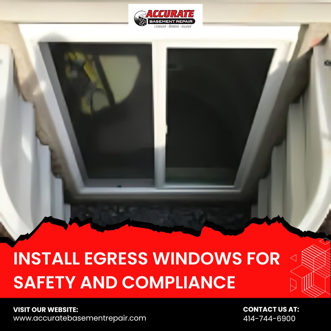 Accu_Basement's tweet image. Egress windows are essential for basement safety and compliance. 

Schedule your installation today to enhance your home&apos;s safety: accuratebasementrepair.com/services/egres… 

#EgressWindows #BasementSafety #HomeCompliance
