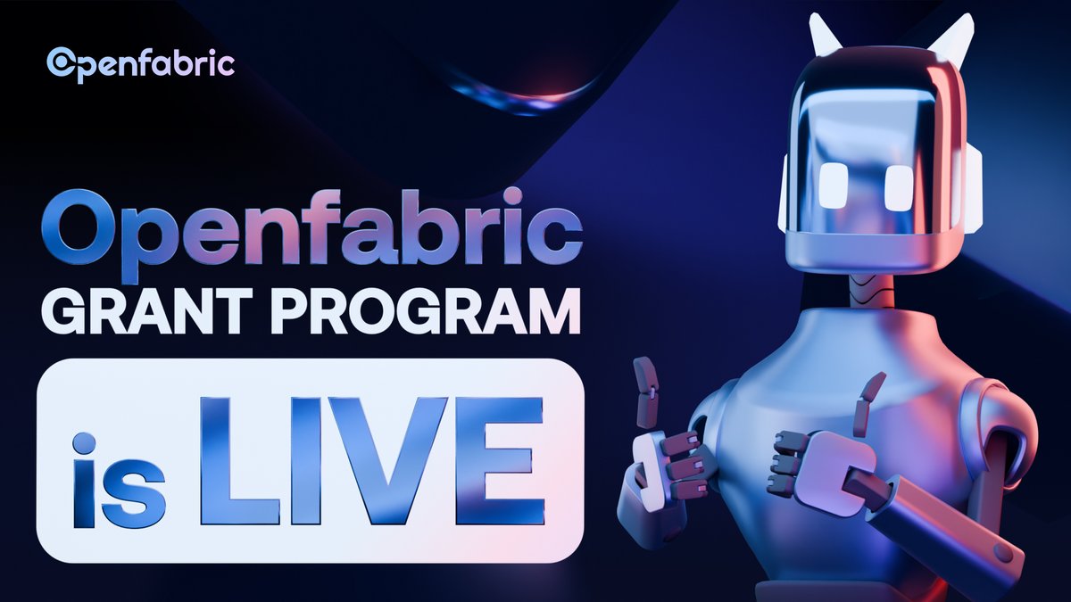 openfabricai's tweet photo. Openfabric Grant Program is live!🥳

The aim to empower Blockchain and AI researchers to create more decentralized AI applications.

Learn more: https://t.co/OX3YTk4A6O

#Layer1 #Web3 #Research https://t.co/CGcYUvBFSA