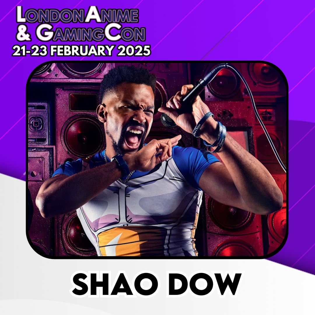 Joining our incredible performer lineup for London Anime &amp; Gaming Con this 21st - 23rd February is award-winning anime rapper and occasional Ninja Shao Dow!

Read more about Shao Dow at: smpl.is/9w4y4

#LondonAnimeCon #AnimeConUKLondon #UKConventions