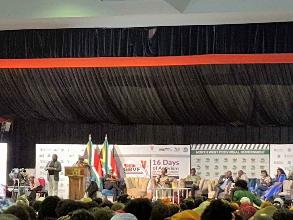 National duty today attending this event. So many people came to support the National launch of  the 16 Days of Activism from across the country. Thank you South Africa 
<a href="/NPC_RSA/">NPC</a> 
#StopGBVF