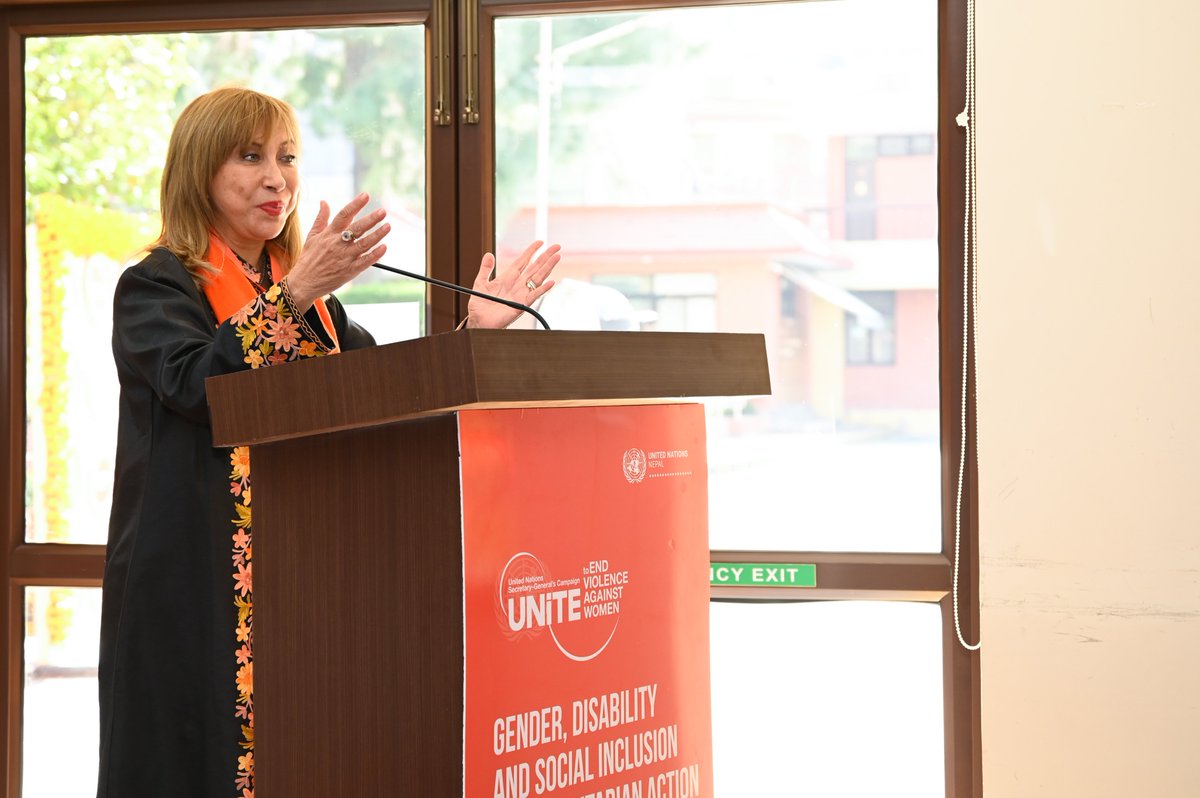 <a href="/unwomennepal/">UN Women Nepal</a> <a href="/UNFPANepal/">UNFPA in Nepal</a> <a href="/BashirNajeeb/">Dr. Bashir NAJEEB</a> <a href="/NDRRMA_Nepal/">NDRRMA</a> <a href="/patriciaunwomen/">Patricia Fernandez-Pacheco</a> <a href="/Mehtap__Tatar/">Mehtap Tatar</a> <a href="/worecnepalorg/">WOREC</a> "Nepal is vulnerable to recurring disasters. But the impacts are not gender neutral. To prevent #VAW in humanitarian crises, we must empower women &amp; girls in humanitarian responses, design inclusive, gender-responsive interventions &amp; hold perpetrators accountable.” <a href="/SingerHanaa/">Hanaa Singer-Hamdy</a>