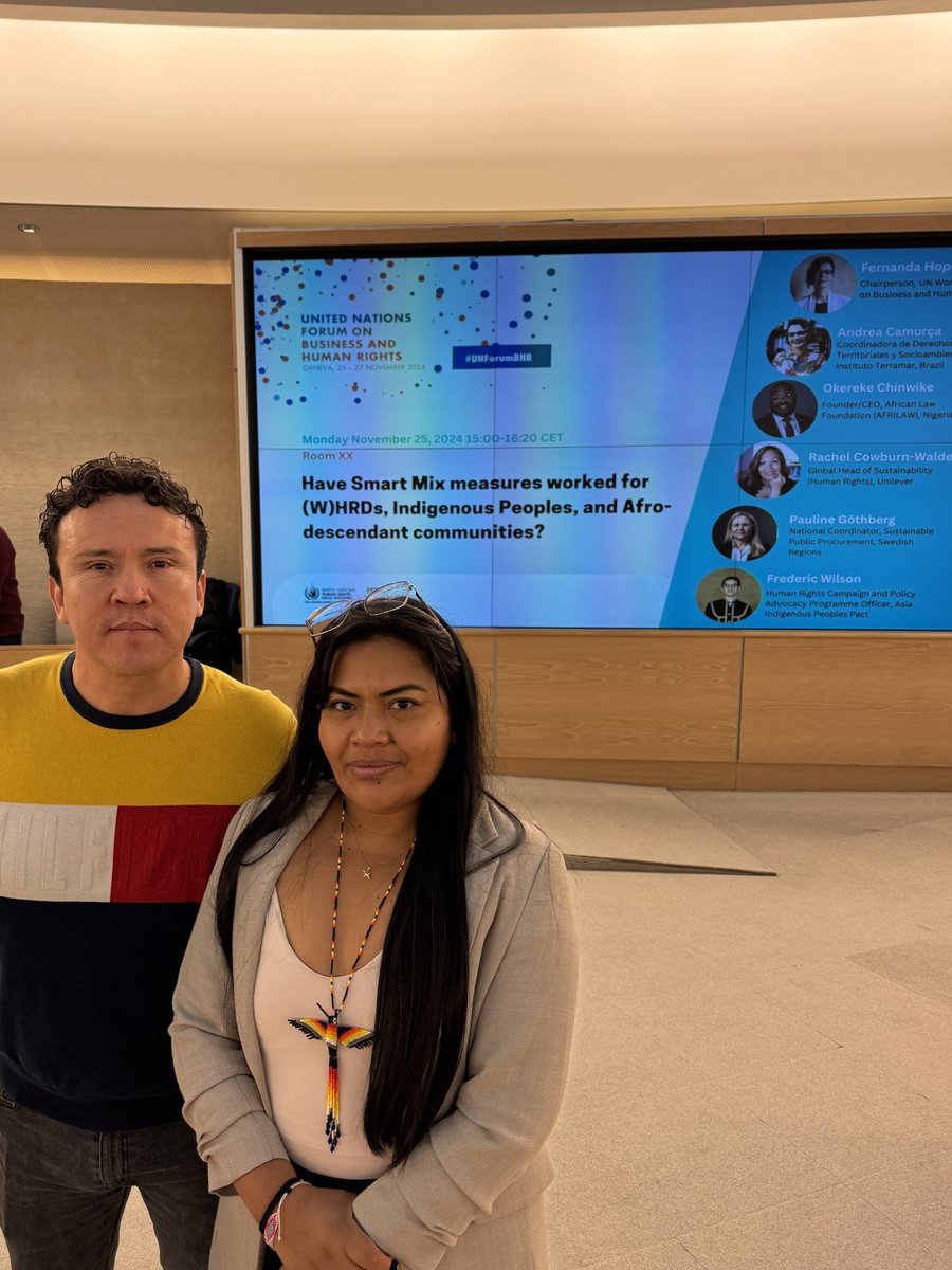 Incomindios's tweet image. Incomindios delegation attending the #UNForumBHR focusing on key trends and challenges in realising the „smart mix of measures“ to protect human rights in the context of business activities.