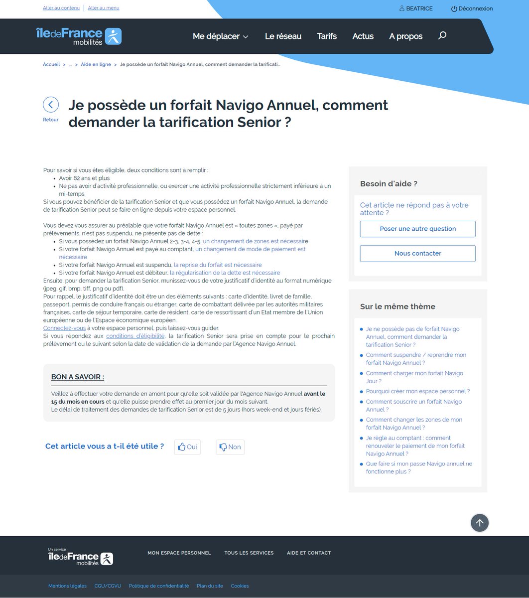 Vidkili's tweet photo. @IDFmobilites   Plus que lorsque j'étais salariée !aucune des promesses du site ne sont honorées.
-demande en ligne non prise en compte
- changement avant le 15 mois  pour modification mois suivant
- traitement des demandes en 5 jours
- service commercial déplorable https://t.co/FYWfqIiaSg