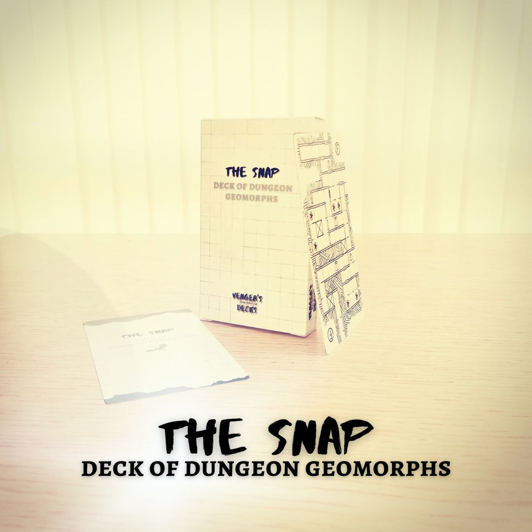 Use this card deck of classic Dungeon Geomorphs to build any dungeon you need for your #ttrpg, but also to play the game Snap or Pairs while you wait for player to arrive at the table!

vengersdecks.com/collections/ra…

#thesnap #vengersdecks #dungeonsanddragons #dungeonmaster #dungeon
