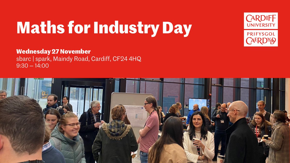 Only two days to go until our Maths for Industry Day on Wednesday!

This is your chance to engage with academics, students, and industry leaders, while discovering more about our cutting-edge research and teaching. Sign up today 👉 bit.ly/3Z9ibYR