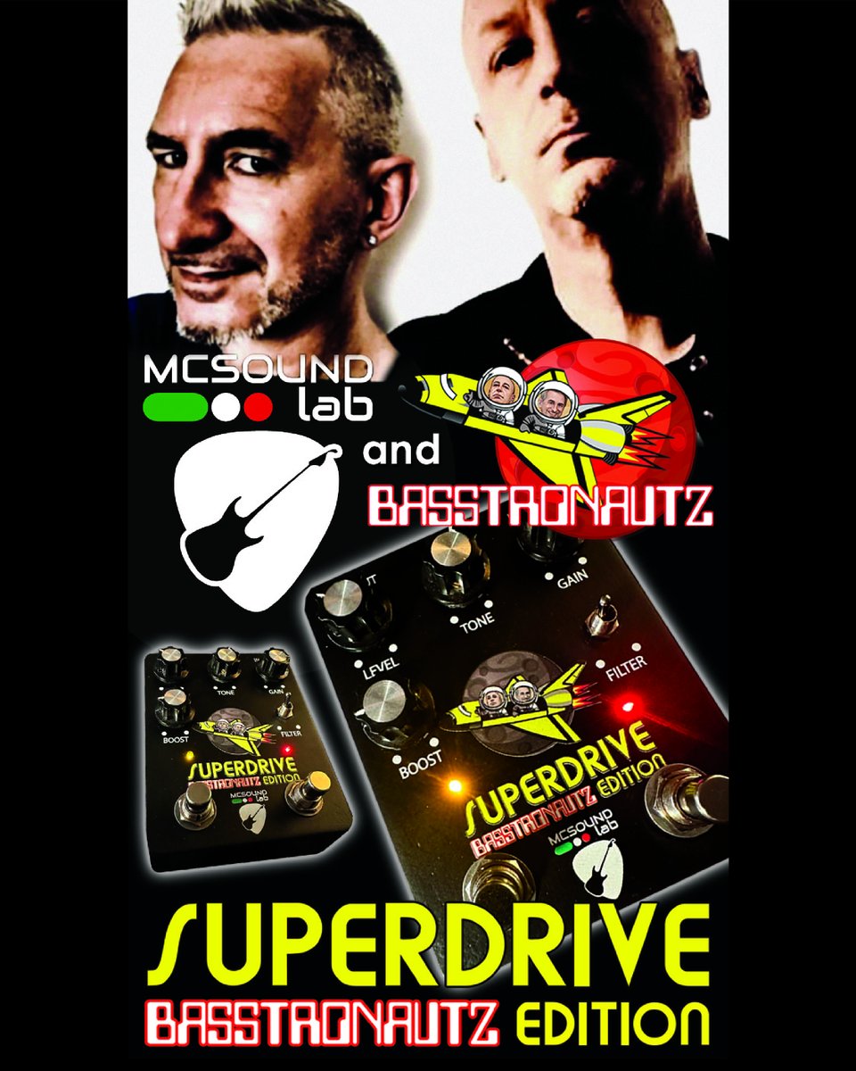 mcsoundlab's tweet image. 🎸 SUPERDRIVE BASSTRONAUTZ! 🚀

😎Dual bass pedal by MCSOUND lab 

🔥 Overdrive + tone &amp;amp; gain controls.
🔥 Clean Boost up to +20 dB.
🗓 Out Dec 8th – Limited pre-orders!

#SuperdriveBasstronautz #BassTone #MCSOUNDlab
#guitar #bass #pedal
