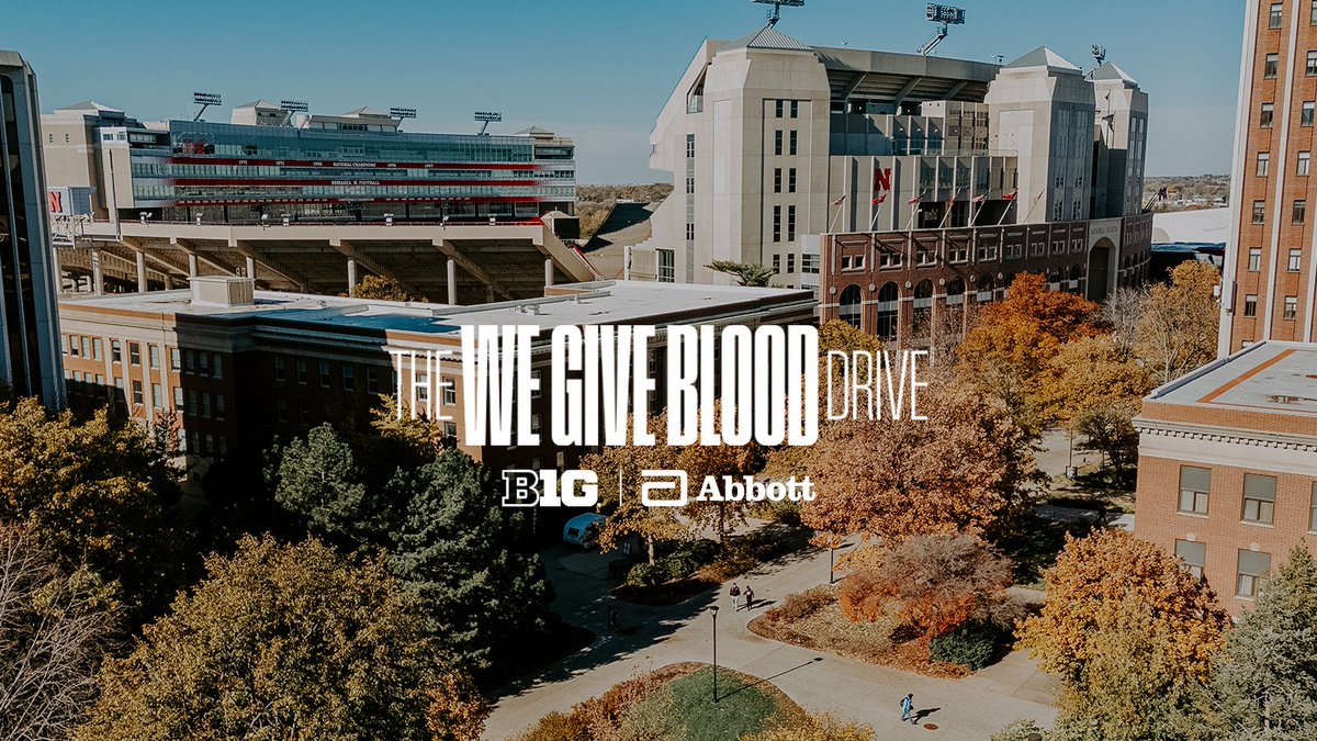 UNLincoln's tweet image. Husker Nation always shows up and the @AbbottNews We Give Blood Drive is no exception. Nebraska is currently in the lead but there’s still time to donate and cement our spot in first place!

Visit bigten.org/abbott to learn more, find places to donate and log your blood…