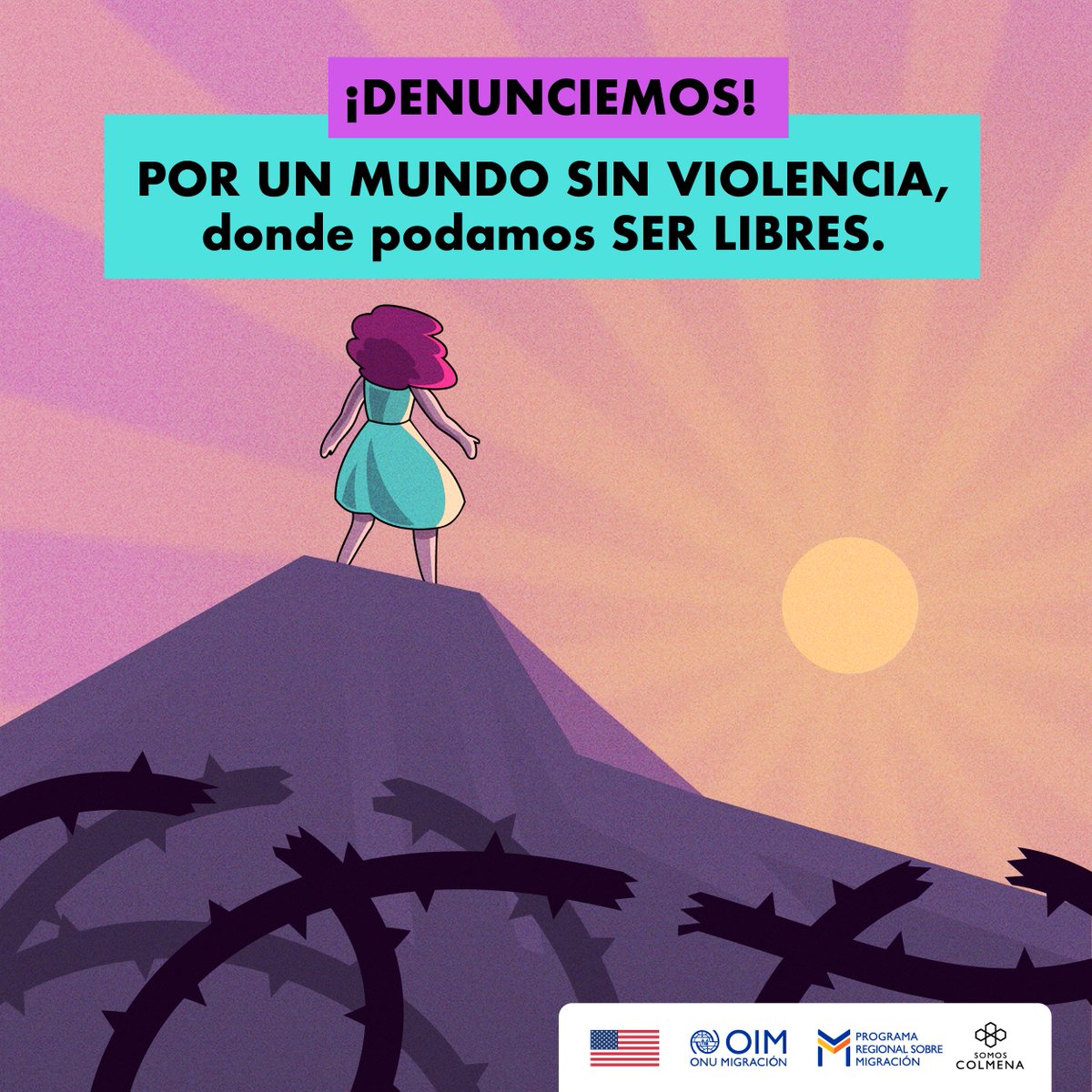 enlacolmena's tweet photo. 💔La violencia contra mujeres y niñas no puede seguir siendo vista como una situación normal.Todas merecemos vivir sin miedo. #NOHAYEXCUSA para la #violencia de #género ¡Infórmate y únete a la lucha!💪
#DíadelaEliminacióndelaViolenciacontralaMujer  #SomosColmena #OIM #whpinaction https://t.co/8LNUVwiauO