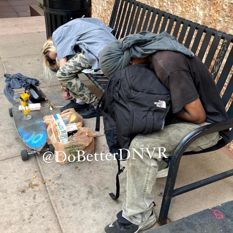 dobetterdnvr's tweet image. When are we going to admit that harm “reduction” doesn’t actually work? The negative impacts of m3th and f3ntanyl on the lives of users and on our city is evident. @denverpolice @mikejohnstonco @govofco #visitdenver #vibrant