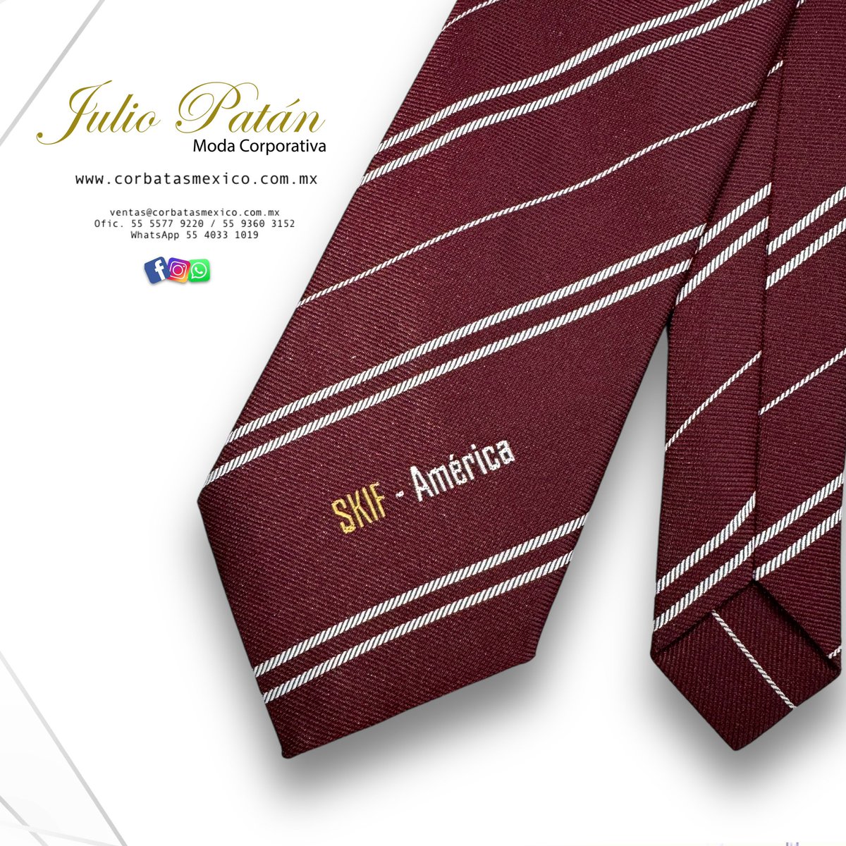 CorbMex's tweet photo. Corbata tejida para Skif América 👔🥋Escríbenos y con gusto te brindamos más información ℹ️ 

#corbatatejida #corbatajacquard #tie #corbatas #JulioPatán #corbatacorporativa #corbatasublimada #corbatapersonalizada #corbataconlogo #JulioPatánModaCorporativa #uniformes #corbata https://t.co/r35f2ZTIyA