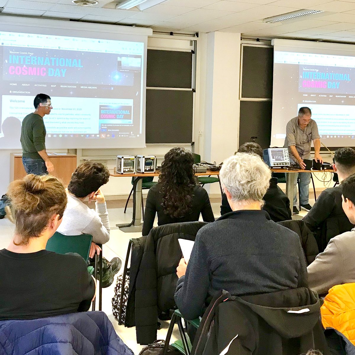 🌌 Il 26/11 torna l’#InternationalCosmicDay2024! 

Studenti delle  superiori esploreranno i raggi cosmici con l’INFN di Pisa, l’Univ. di  Siena e DESY. 

Una giornata di scienza e scoperte! 🚀 

#ICD2024  <a href="/OCRA_INFN/">OCRA - Outreach Cosmic Ray Activities @ INFN</a>