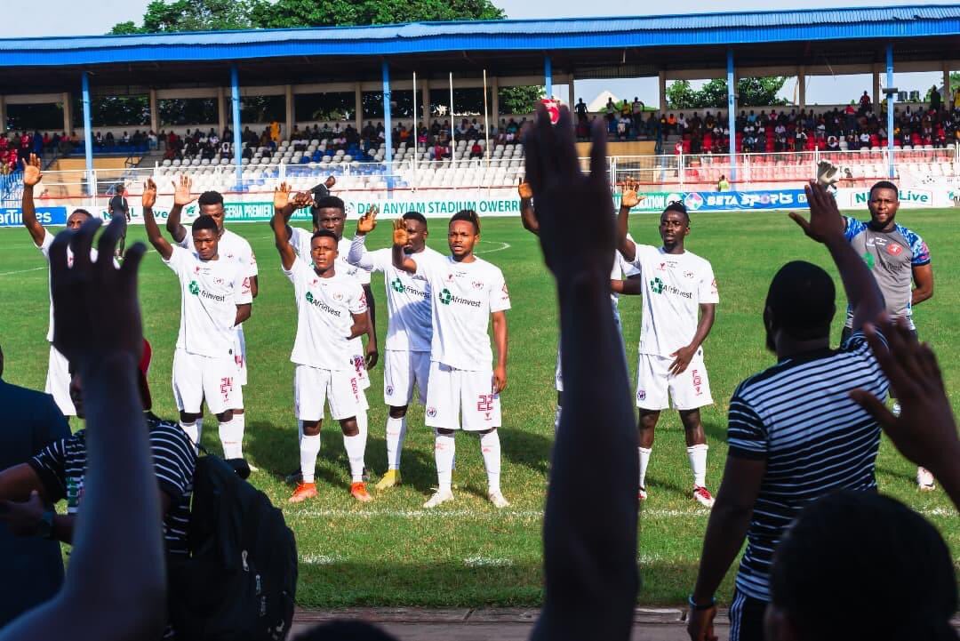 Rangers_Intl's tweet photo. A quick recap of last weekend’s events 🏟️
Here’s how we lined up against Heartland FC in Owerri.
#MatchDayRecap #NeverSayDie⚪️🔴 https://t.co/JkdEc0si4C