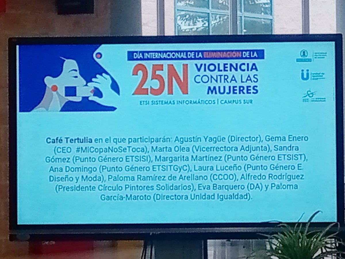 AnayElba's tweet photo. Esta mañana he participado en el acto organizado por @unidaddeigualdad  con motivo del #diacontralaviolenciadegenero . Los diversos puntos violeta del Campus Sur hemos intercambiado interesantes opiniones sobre nuestras experiencias en cada centro. https://t.co/GT71ea6tAY