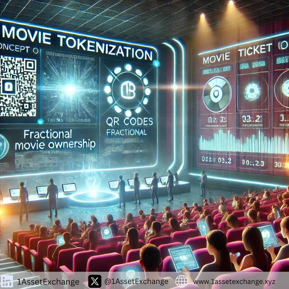1AssetExchange's tweet image. 🎥✨ could you imagine owning a piece of your favorite film 🎬not just watching, but investing! With blockchain, fans can fund movies starting at $1, enjoy profit shares, &amp;amp; support groundbreaking stories. 💡🎟️ #MovieTokenization #FilmFinance