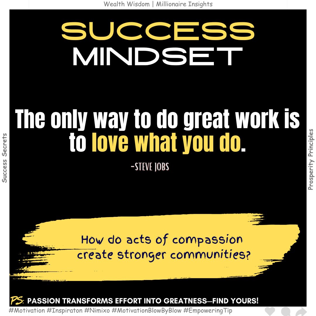 WagidSheikh's tweet image. Great work starts with passion. 💪 When you love what you do, creativity flows, obstacles shrink, and success becomes inevitable. 🌟

Read More: nimixo.com/index.php/2024…
#LoveWhatYouDo #GreatWork  #TransformYourWork #Nimixo #MotivationBlowByBlow #empoweringtip #motivationfriday