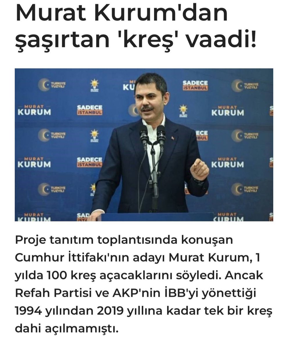 Ve Çevre Bakanlığı CHP'li belediyelerin açtığı kreşlerin kapatılmasına karar verdi.