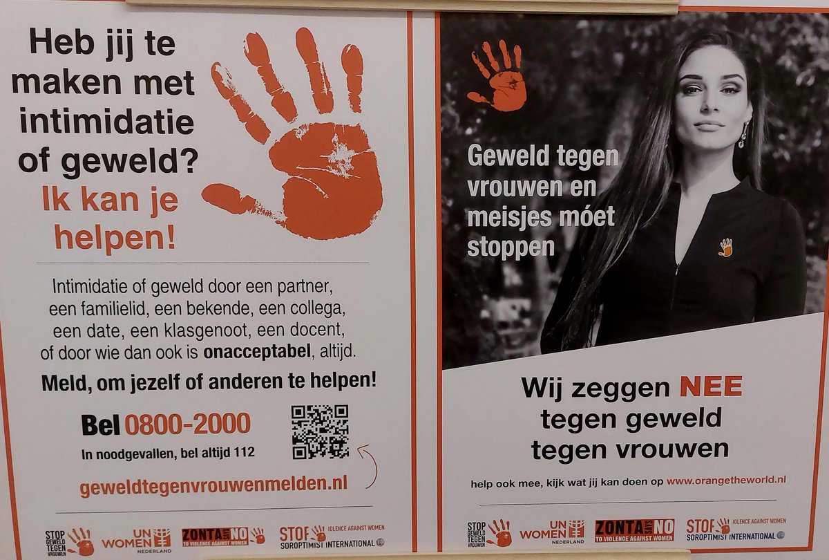 Desde el departamento de neerlandés mostramos nuestro rechazo a la violencia contra las mujeres.25 november,Internationale Dag tegen Geweld tegen vrouwen.