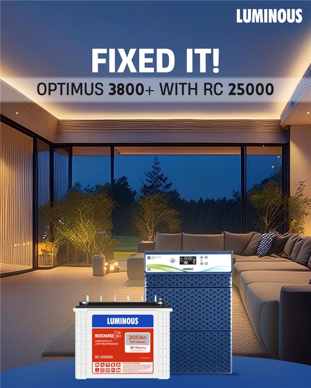 myluminous's tweet image. From movie nights to game time, from meal prep to laundry day…
The Luminous Optimus Inverter and Red Charge Battery Combo ensure nothing interrupts your routine!

Buy Now: bit.ly/3AYIPua

#Luminous #Inverter #UninterruptedPower
