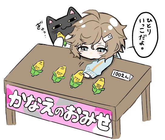 バナー可愛すぎて脳内イメージこれ(※幼児化/捏造) 