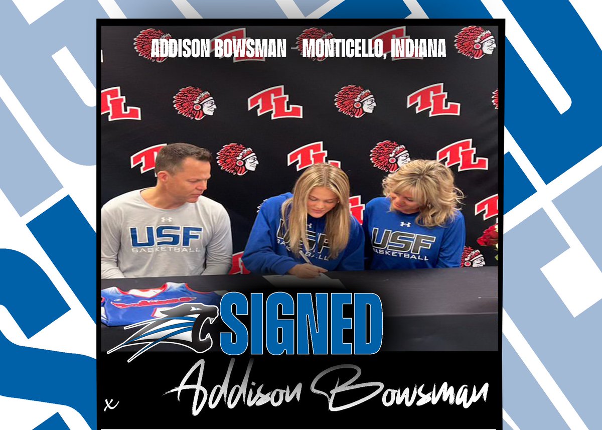 LadyCougBBall's tweet image. ✍️🏀 Welcome to Saint Francis! 

Addison Bowsman (Monticello, IN) joins the Cougar Family today! 

#RollCougs | #TCC