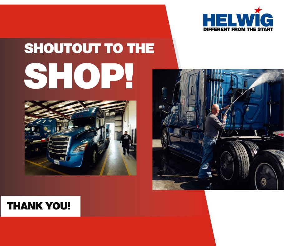 🚛 Shoutout to Our Shop! 🔧

Big thanks to our incredible Helwig techs for keeping us rolling safely and smoothly every day. Your hard work behind the scenes makes all the difference out on the road. 💪

#HelwigFamily #ShopTeamStrong #TruckMaintenance #DriveHelwig
