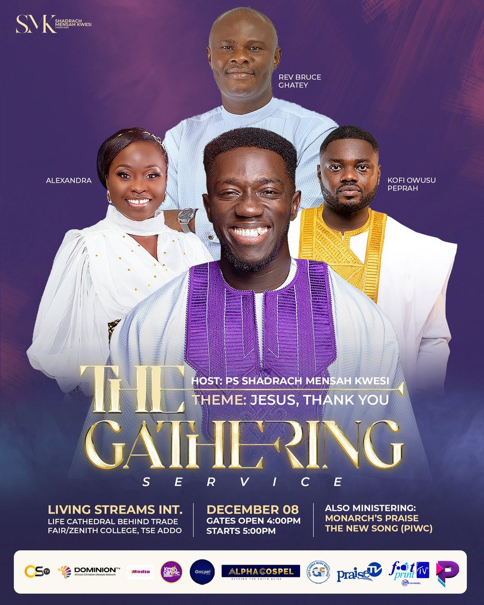 Shadrach Mensah kwesi (@shadrachkwesi) on Twitter photo It’s another year again.. IT’S JESUS, THANK YOU…🙌🏾💜
Join me and the Team on the 8th of December as we give God praise and worship 🙌🏾
<a href="/kofiowusupeprah/">Kofi Owusu Peprah</a> It’s another year again.. IT’S JESUS, THANK YOU…🙌🏾💜
Join me and the Team on the 8th of December as we give God praise and worship 🙌🏾
<a href="/kofiowusupeprah/">Kofi Owusu Peprah</a>