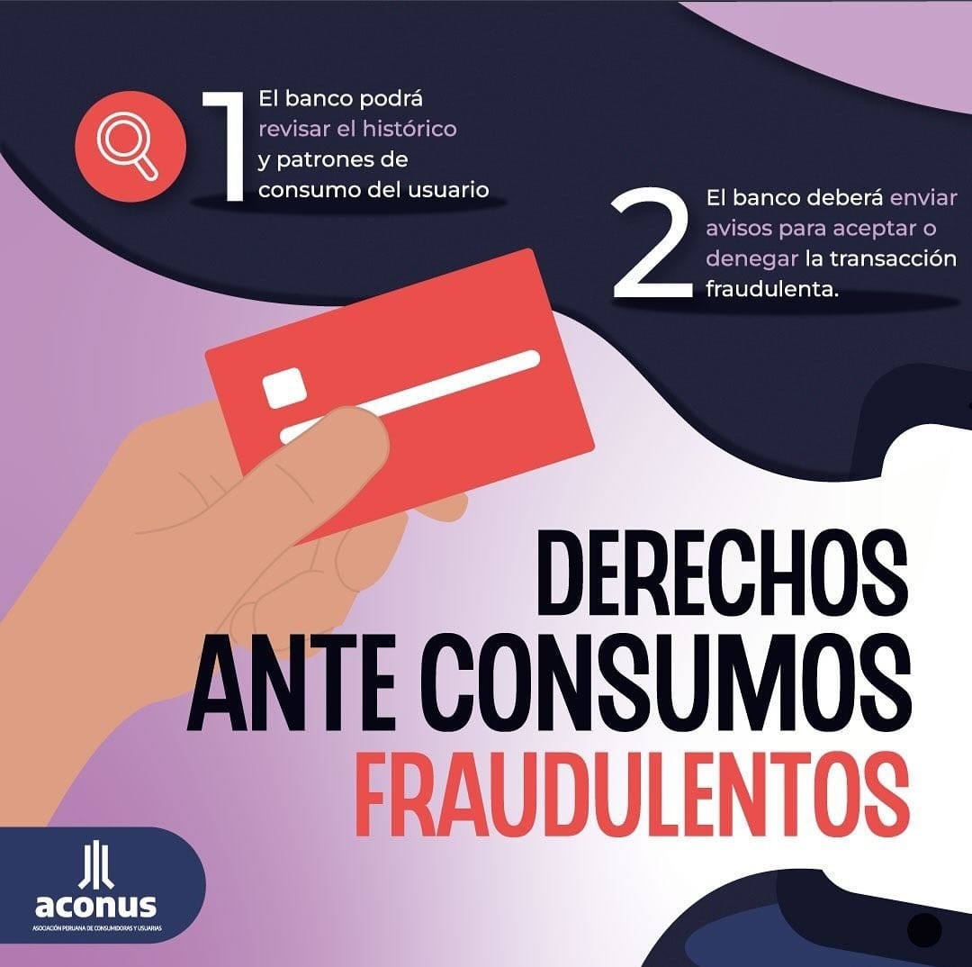 aconusperu's tweet photo. Los bancos deben de adoptar medidas de seguridad ante consumos fraudulentos:
a. monitorear el comportamiento habitual de consumo de las usuarias;
b. enviar alerta de transacciones fraudulentas; y,
c. adoptar medidas para que se mitiguen las pérdidas. #Indecopi #derechos #consumos https://t.co/lUA6jRCCYv